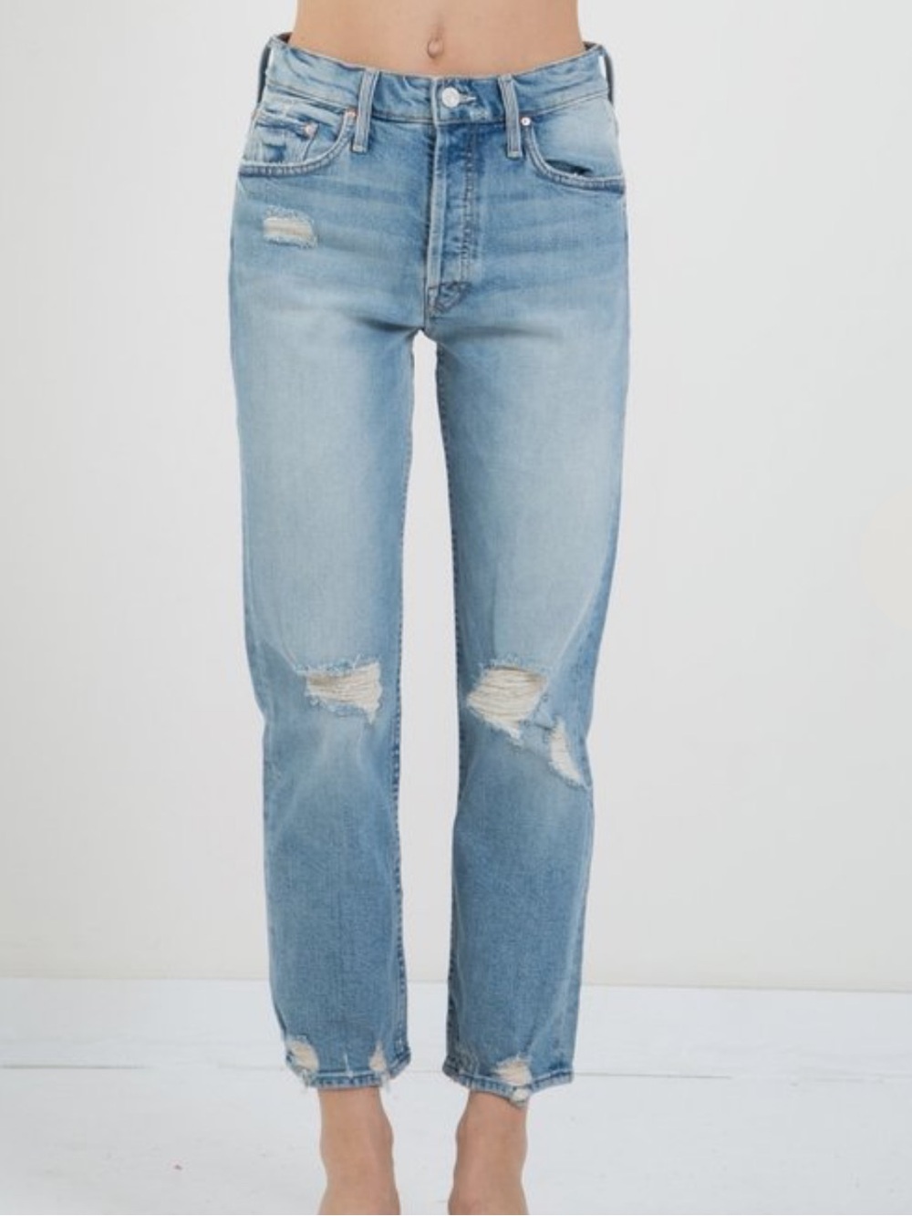 MOTHER Superior The Tomcat The Confession Distressed Jeans Size 31